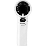 M11 Dijital LED Göstergeli Portatif Fan Mini Vantilatör Soğutucu El Fanı (Beyaz)