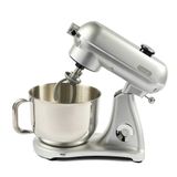 M122 Plus Easy Chef Dc Motor Stand Mikser Çift Başlıklı Hoparlör Özellikli Gümüş