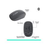M196 Bluetooth Kablosuz Kompakt Pc Ve Mac İle Uyumlu Mouse - Siyah