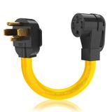 M1A2 NEMA 14-30P - 14-50R EV Şarj Adaptörü Kablosu, 125V/250V 4 Uçlu Kurutucu Çıkış Erkek Fiş 50 Amp 4 Uçlu Dişi EV Seviye 2 Şarj Kurutucu için PHEV EV Tesla Şarj Cihazı RV