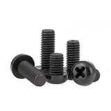 M2.5 x 4mm Plastik Civata Vida SiYAH x 5 adet (rf003)