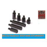 M2.5X10X6 MM Distans-Standoff Plastik Dişi-Erkek Yükselteç 24 Adet