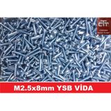 M2.5X8 Ysb Yıldız Silindir Baş Vida 100 Adet