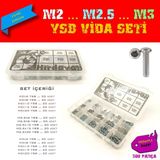 M2 M2.5 M3 Ysb Vida Seti, 300 Parça, Hesaplı Paket