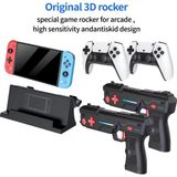 M20 Pro 9 Parça Video Game Seti 4K HDMI Mini Tv Oyun Konsolu +2 Kablosuz Gamepad +2 Oyuncu Tabancası - El Oyun Konsolu - Kırmızı Mavi