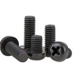 M2,5 X 6Mm Plastik Civata Vida Siyah X 5 Adet (Rf003)