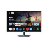M27QS 27" Ss IPS Smart Gaming Monitor; Qhd (2560X1440), 180Hz, 1ms, Mat Ekran, HDMI & Displayport & Usb-C, Hdr 400, Google Tv, Uzaktan Kumanda, Rj-45 Lan, Dahili Hoparlör - Çok Renkli