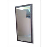 M3 Decorium 110x55cm Ahşap Çerçeveli Yaldızlı Kahverengi Cam Boy Aynası