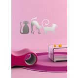 M3 Decorium 3 Kedi Dekoratif Ayna