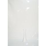 M3 Decorium 40 cm Beyaz Desen İşlemeli Fil Ayağı Uzun Vazo