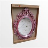 M3 Decorium 50x70cm Oymalı İşlemeli Rustik Desenli Cam Antik Duvar Boy Aynası
