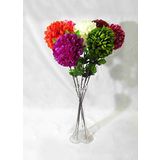 M3 Decorium 7 Renk Ortanca 40 cm Fil Ayağı Cam Vazo