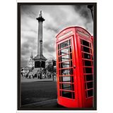 M3 Decorium 70x100cm Kırmızı Telefon Kulubesi Poster Tablo