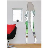 M3 Decorium Best Model Kadın Silüeti Kuaför Güzellik Merkezi Dekoratif Boy Aynası