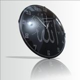 M3 Decorium Bombe Camlı 30 cm Taşlı Allah (c.c.) Lafzı Duvar Saati