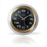 M3 Decorium Büyük Çatlatma Beyaz Bombe Camlı Fosforlu Sessiz Duvar Saati 35 cm - 35 x 35 cm
