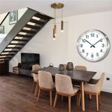 M3 Decorium Büyük Dev 60 cm Ebat Ebadında Aluminyum Çerçeve Gerçek Ön Camlı Gece Görünen Fosforlu Duvar Saati