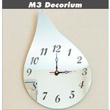 M3 Decorium Damla Dekoratif Ayna Saat