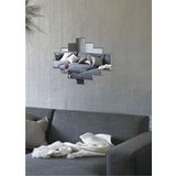 M3 Decorium Dikdörtgenler Dekoratif Duvar Dolap Süs Aynası