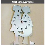 M3 Decorium Genç Çiftler Sevgililer Arkadaşlar Dekoratif Ayna Saat