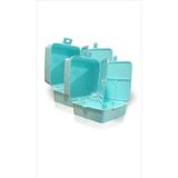 M3 Decorium İki 2 Adet Büyük 15x15 cm Çok Gözlü Bölmeli Okul Çocuk Beslenme Yemek Saklama Kabı Kutusu Tabağı