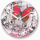 M3 Decorium Kelebekli Bombe Camlı 10cm Mini Askılı ve Mıknatıslı Saat