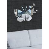 M3 Decorium Kopan Kelebekli Kelebek Mutfak Salon Oturma Odası Aynası
