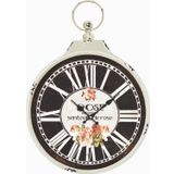 M3 Decorium Metal Beyaz Flower Köstek Duvar Saati