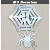 M3 Decorium Örümcek ve Ağı Dekoratif Ayna Saat