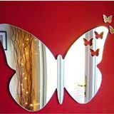 M3 Decorium Papilion Kelebek Dekoratif Salon Dolap Duvar Aynası