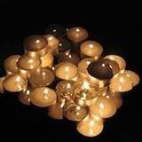 M3 Decorium Romantik Küvet Havuz Kenarına Yüzebilen Mini Minik 100 Adet Tea Light Küçük Mumluk Mum