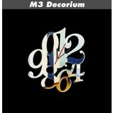 M3 Decorium Saklı Rakamlar Dekoratif Ayna Saat