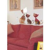 M3 Decorium Three Cats Kedici Dekoratif Ayna