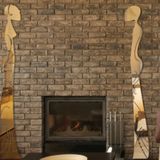M3 Decorium Totemler Şömine Yanı Kolon Kiriş Üzeri Dekoratif Ayna