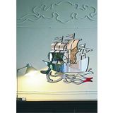 M3 Decorium Yelkenli Marin Denizci Dekoratif Akrilik Ayna Saat