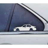 M3 F80 Sedan Kelebek Cam Oto Sticker 2 Adet