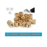M3 Insert Çakma Somun-Iç Somun- Prinç Somun 100 Adet