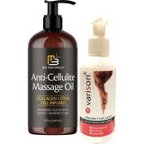 M3 Naturals Anti-Cellulite Massage Oil 240 ml Masaj Yağı + Varison 120 ml Kremi - 1Paket