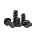 M3 X20Mm Plastik Civata Vida Siyah X 5 Adet (Rf003)
