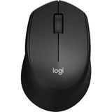 M330 Sessiz Kablosuz Mouse, Sağ Elle Kullanıma Uygun, 10 M Kullanım Mesafesi, 1.000 Dpı Yüksek Hassasiyetli Optik Izleme, 24 Ay Pil Ömrü, Siyah