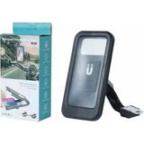 M3B Su Geçirmez 5-7 inç. Motosiklet Telefon Tutucu Dikiz Aynası Tutucu Stand Braketi Kaymaz 360 Derece - Siyah