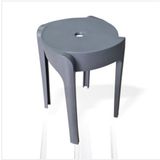 M3Decorium 12 Li Sert Plastik Kırılmaz Hafif 45 Cm Banyo Balkon Bahçe Taburesi