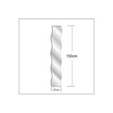 M3decorium 150 Cm Dalgalı Banyo Salon Koridor Antre Duvar Boy Aynası Cam Ayna Gri