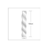 M3Decorium 150 Cm Dalgalı Banyo Salon Koridor Antre Duvar Boy Aynası Cam Ayna