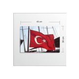 M3decorium 30 X 45 Cm Türk Bayrağı Kanvas Tablo