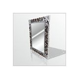 M3decorium 45x60cm Eskitme Gümüş Işleme Rustik Boy Banyo Duvar Salon Aynası