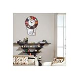 M3decorium 46 Cm Büyük Sarkaçlı Renkli Dart Desenli Görünümlü Duvar Saati Çok Renkli
