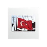 M3decorium 60cm X 90cm Türk Bayrağı Kanvas Tablo Kırmızı