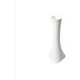 M3Decorium Beyaz 60 Cm Ince Zarif Uzun Fil Ayağı Düz Yanak Geniş Taban Devrilmez Cam Derin Kibar Zarif Vazo