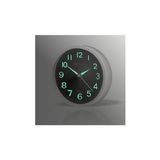 M3Decorium Beyaz Çerçeveli Gece Görünen Işıldayan Fosforlu Sessz Duvar Saati